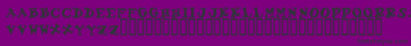 GadzooxBold Font – Black Fonts on Purple Background