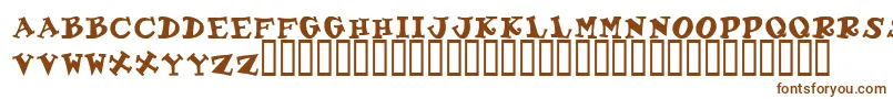 GadzooxBold Font – Brown Fonts on White Background