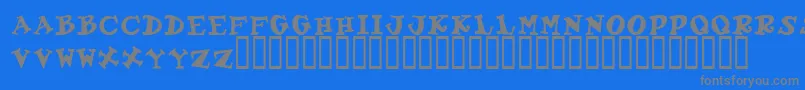 GadzooxBold Font – Gray Fonts on Blue Background