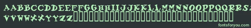 GadzooxBold Font – Green Fonts on Black Background