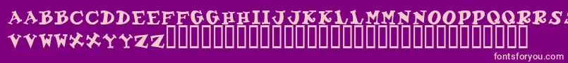 GadzooxBold Font – Pink Fonts on Purple Background