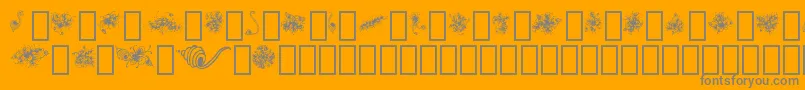 More about Zendingone Font Zendingone Font – Gray Fonts on Orange Background