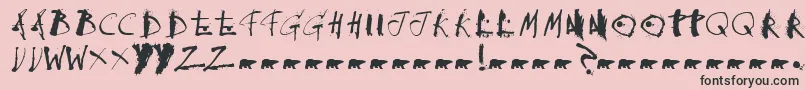 Collateraldamage Font – Black Fonts on Pink Background