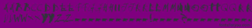 Collateraldamage Font – Black Fonts on Purple Background