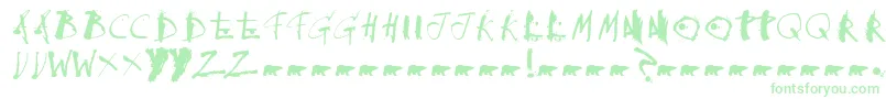 Collateraldamage Font – Green Fonts on White Background