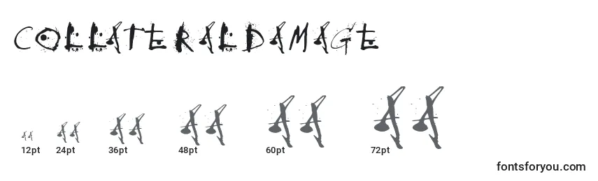 Размеры шрифта Collateraldamage