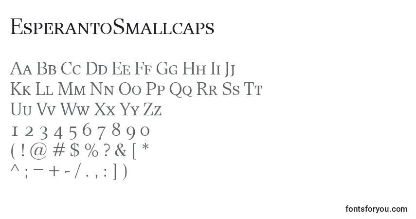 EsperantoSmallcaps Font – alphabet, numbers, special characters