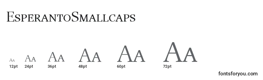 EsperantoSmallcaps Font Sizes