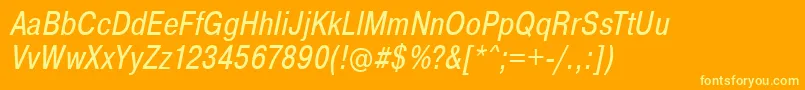 Подробнее о шрифте PragmaticaCondensedOblique Шрифт PragmaticaCondensedOblique – жёлтые шрифты на оранжевом фоне