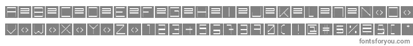 BackToHeavyCoatFatGroundRaw Font – Gray Fonts on White Background