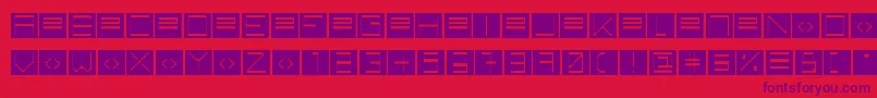 BackToHeavyCoatFatGroundRaw Font – Purple Fonts on Red Background