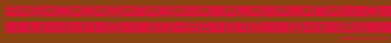BackToHeavyCoatFatGroundRaw Font – Red Fonts on Brown Background