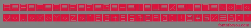 BackToHeavyCoatFatGroundRaw Font – Red Fonts on Gray Background