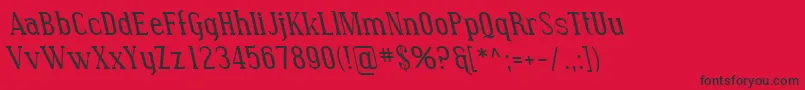 SfcovingtonrevItalic Font – Black Fonts on Red Background