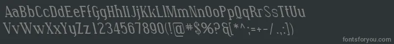 SfcovingtonrevItalic-Schriftart – Graue Schriften auf schwarzem Hintergrund