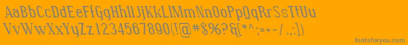 SfcovingtonrevItalic Font – Gray Fonts on Orange Background