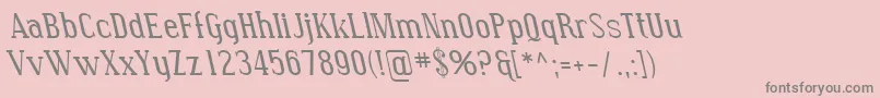 SfcovingtonrevItalic Font – Gray Fonts on Pink Background