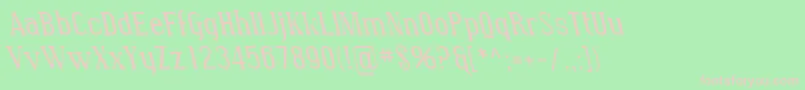 SfcovingtonrevItalic Font – Pink Fonts on Green Background