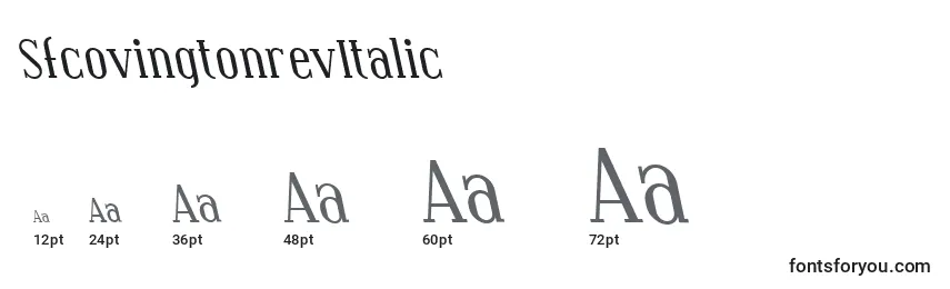 SfcovingtonrevItalic Font Sizes