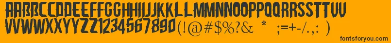 Police CliffedgeAb – polices noires sur fond orange