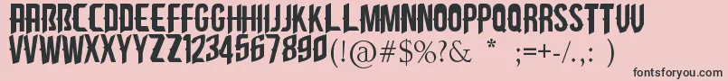 Шрифт CliffedgeAb – чёрные шрифты на розовом фоне