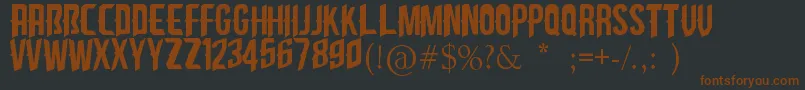 CliffedgeAb Font – Brown Fonts on Black Background