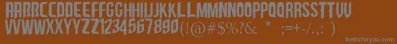 Шрифт CliffedgeAb – серые шрифты на коричневом фоне