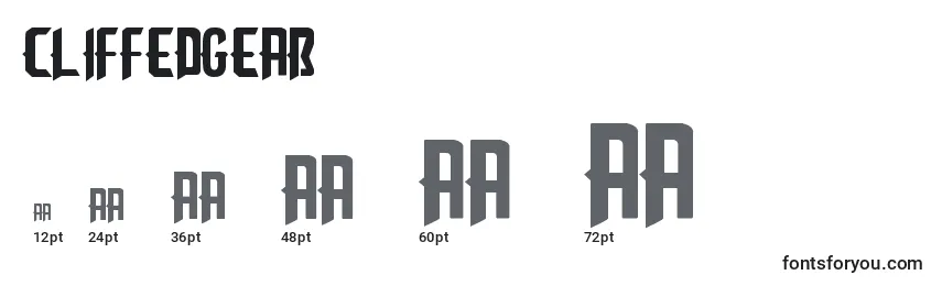 CliffedgeAb Font Sizes