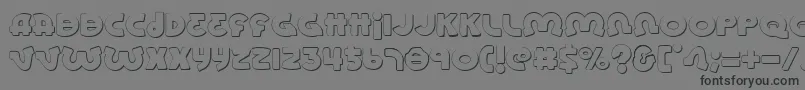 LionelShadow Font – Black Fonts on Gray Background