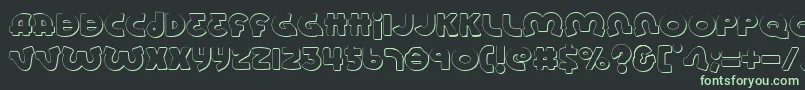 LionelShadow Font – Green Fonts on Black Background