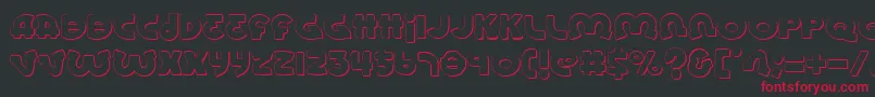 LionelShadow Font – Red Fonts on Black Background