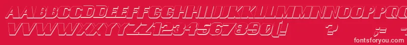 ConsequencesShadowItalic Font – Pink Fonts on Red Background