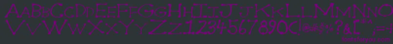 Dot2dot Font – Purple Fonts on Black Background