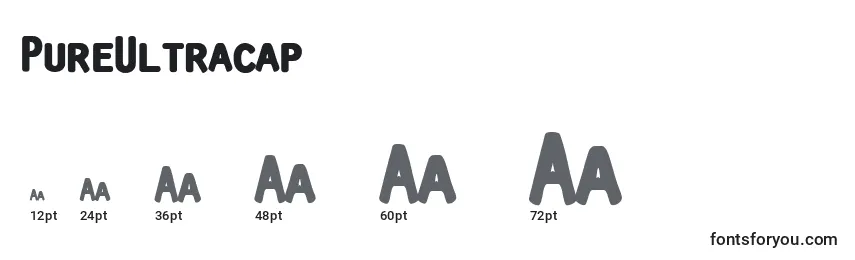 PureUltracap Font Sizes