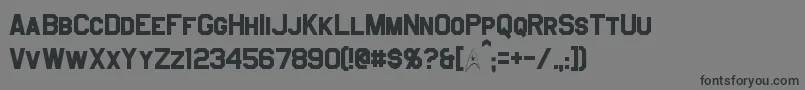 JefferiesBold Font – Black Fonts on Gray Background
