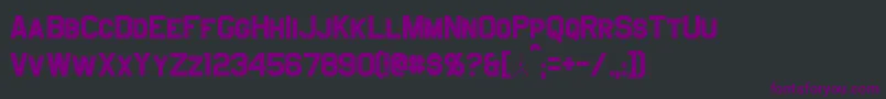 JefferiesBold Font – Purple Fonts on Black Background