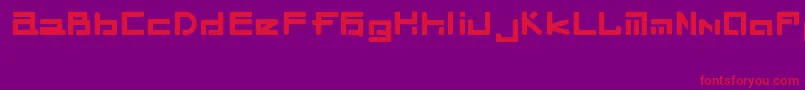 TekHed Font – Red Fonts on Purple Background