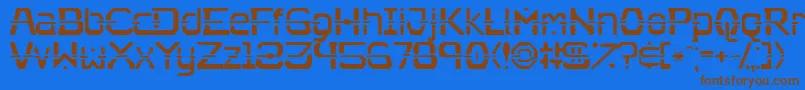 Fonte Nebullium – fontes marrons em um fundo azul