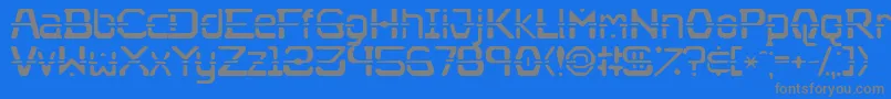 フォントNebullium – 青い背景に灰色の文字