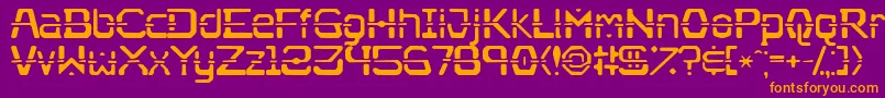 Nebullium Font – Orange Fonts on Purple Background