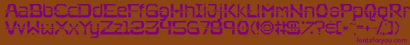 Nebullium Font – Purple Fonts on Brown Background