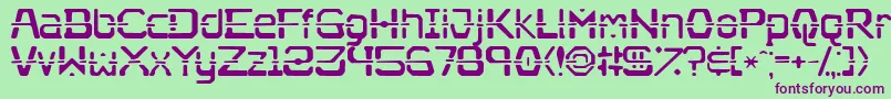 Nebullium Font – Purple Fonts on Green Background