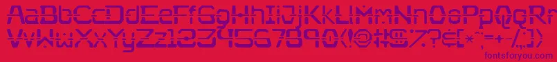 Nebullium Font – Purple Fonts on Red Background