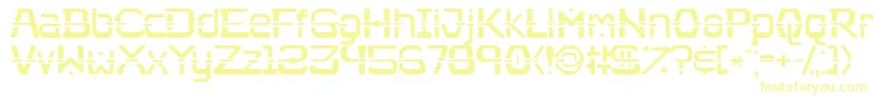 Nebullium Font – Yellow Fonts on White Background