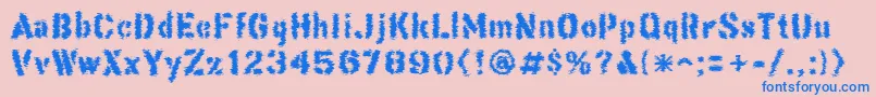 ThisCorrosion Font – Blue Fonts on Pink Background