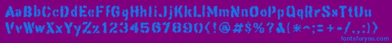 ThisCorrosion Font – Blue Fonts on Purple Background