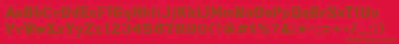 ThisCorrosion Font – Brown Fonts on Red Background