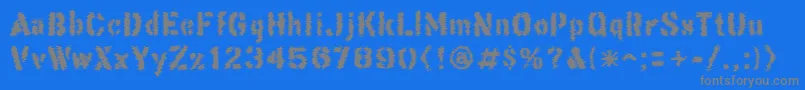 ThisCorrosion Font – Gray Fonts on Blue Background
