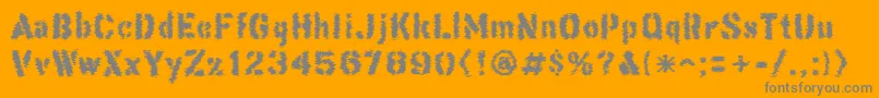 ThisCorrosion Font – Gray Fonts on Orange Background