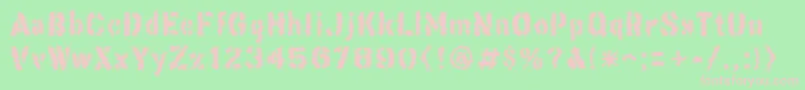 ThisCorrosion Font – Pink Fonts on Green Background